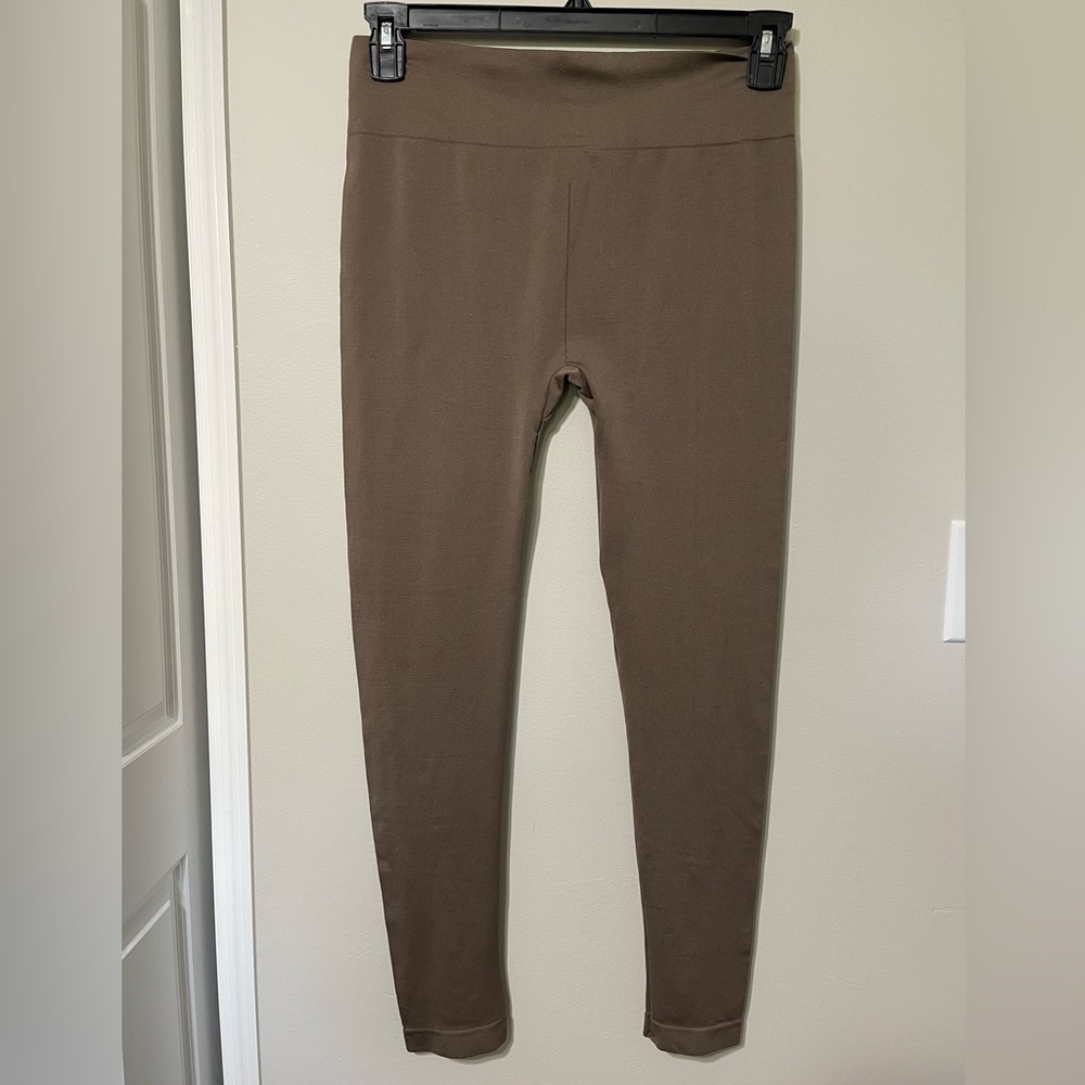 New Mix Women's OS Brown Leggings - Picture 2 of 6